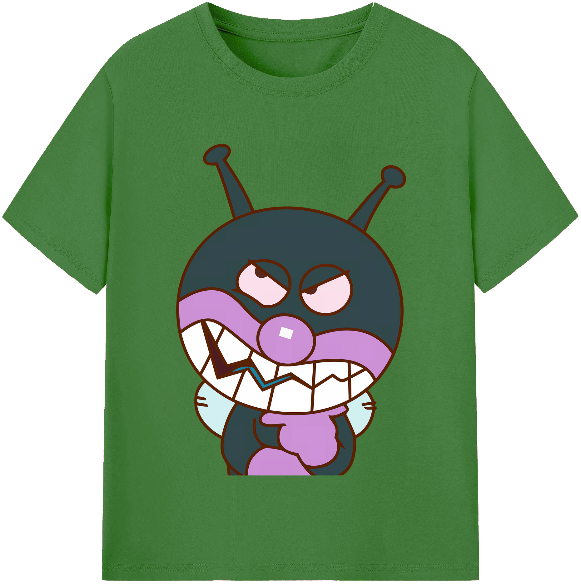 （画像用） アンパンマン Anpanman レディースカジュアルプリントTシャツ（綿100％）